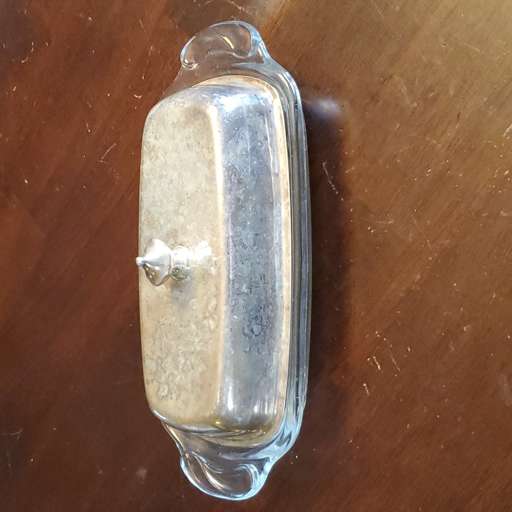 William A Roger's silver plated butter dish